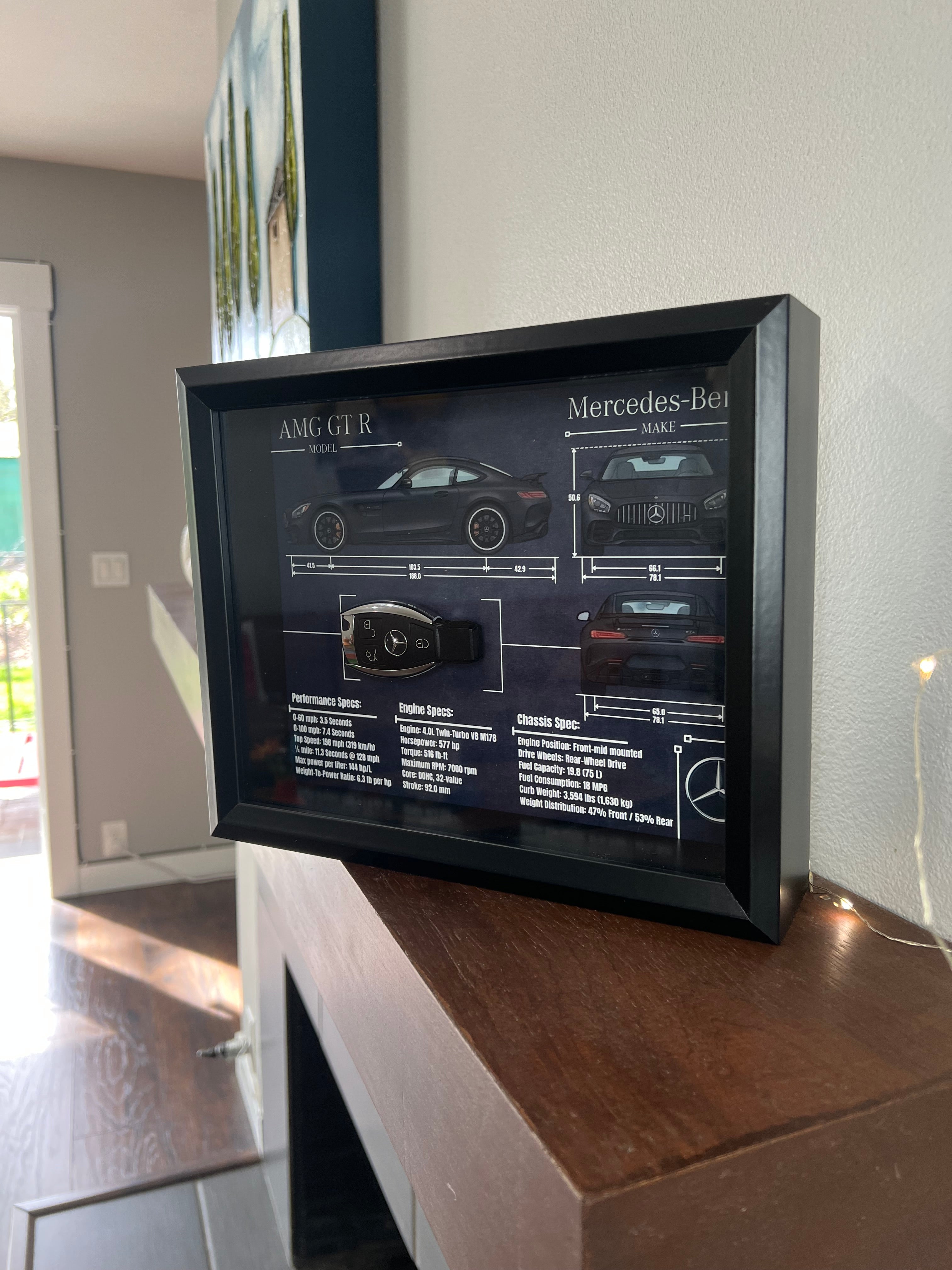 Mercedes-Benz AMG GT R Key Blueprint Frame