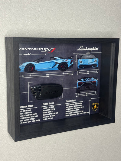 Lamborghini Aventador SVJ Key Blueprint Frame