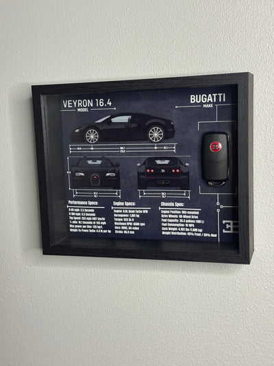 Bugatti Veyron Key Blueprint Frame