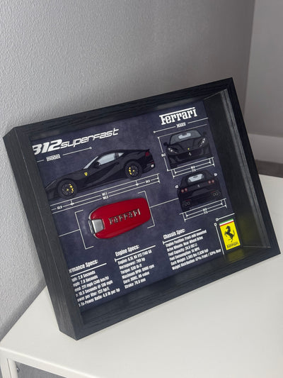 Ferrari 812 Superfast Key Blueprint Frame