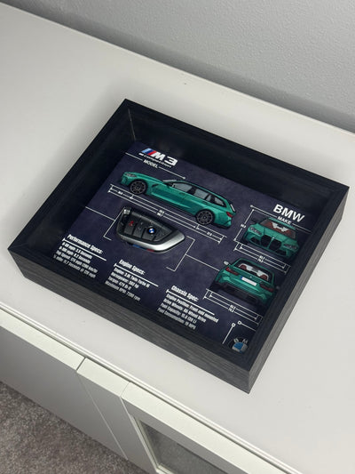 BMW M3 Competition Touring Key Blueprint Frame
