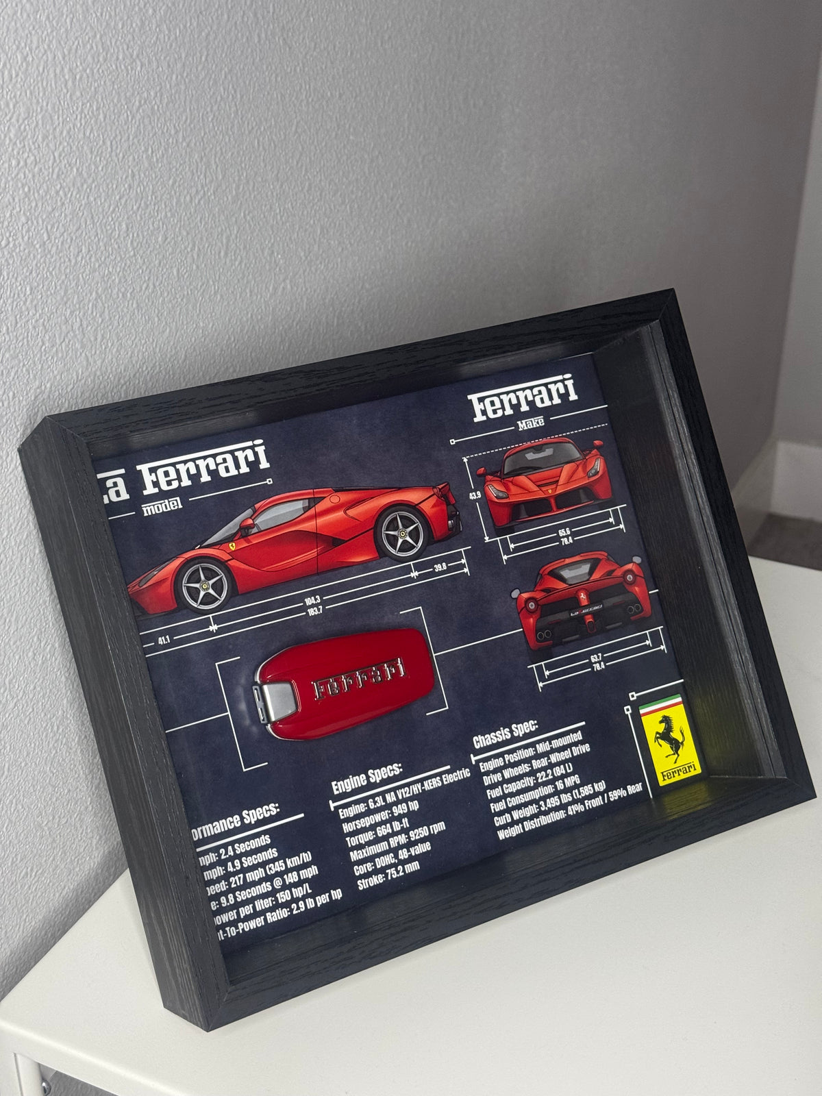 Ferrari LA Ferrari Key Blueprint Frame