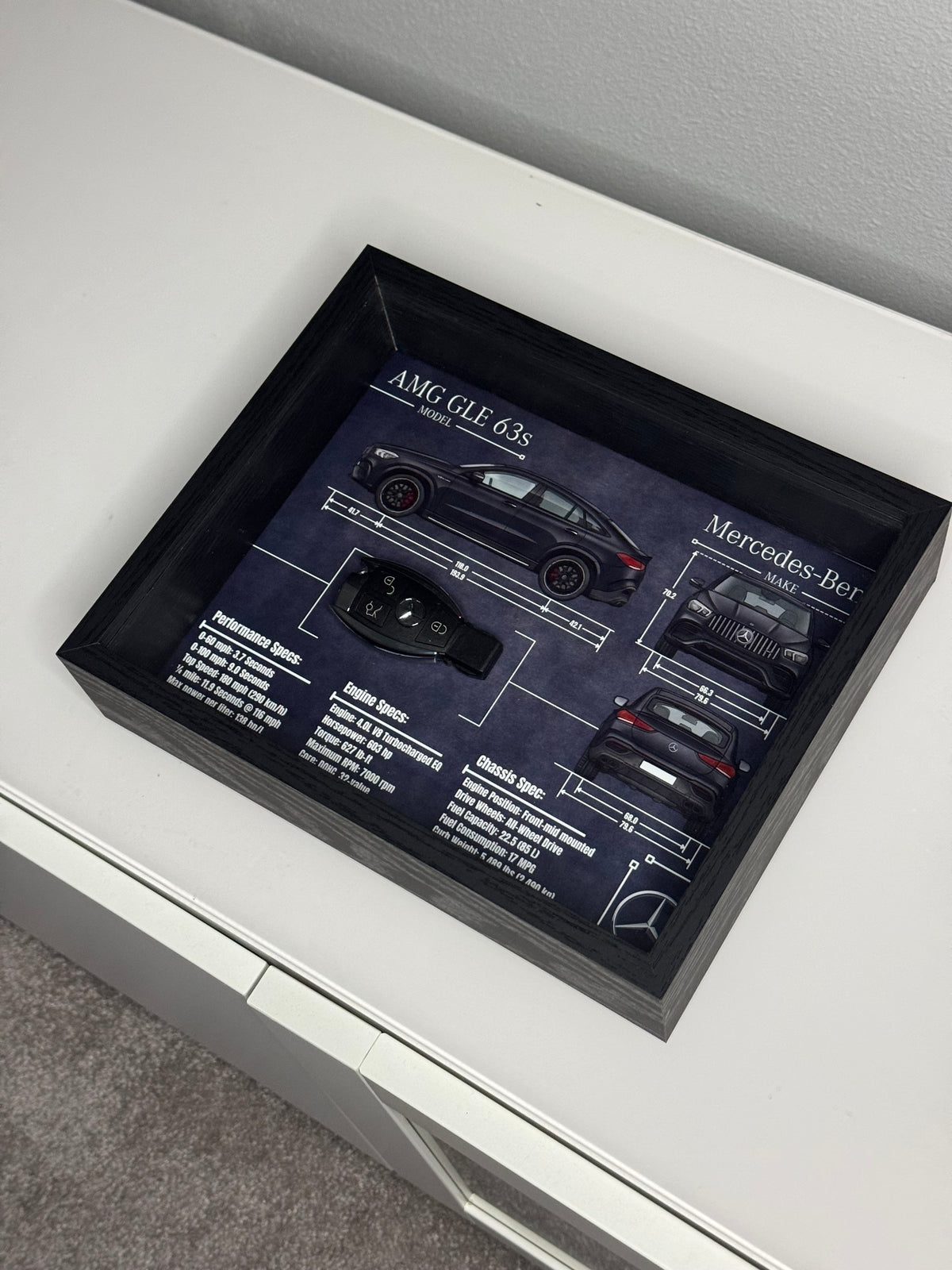 Mercedes-Benz AMG GLE 63s Key Blueprint Frame