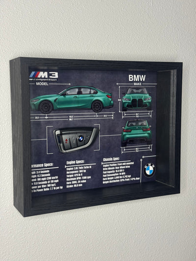 BMW M3 Competition Key Blueprint Frame