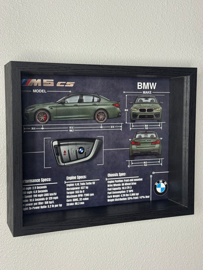 BMW M5 CS Key Blueprint Frame