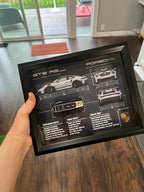 Porsche 911 GT3 RS (992) Key Blueprint Frame