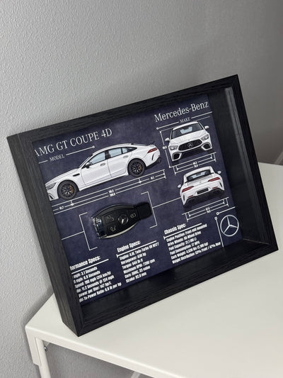 Mercedes-Benz AMG GT 4D Key Blueprint Frame