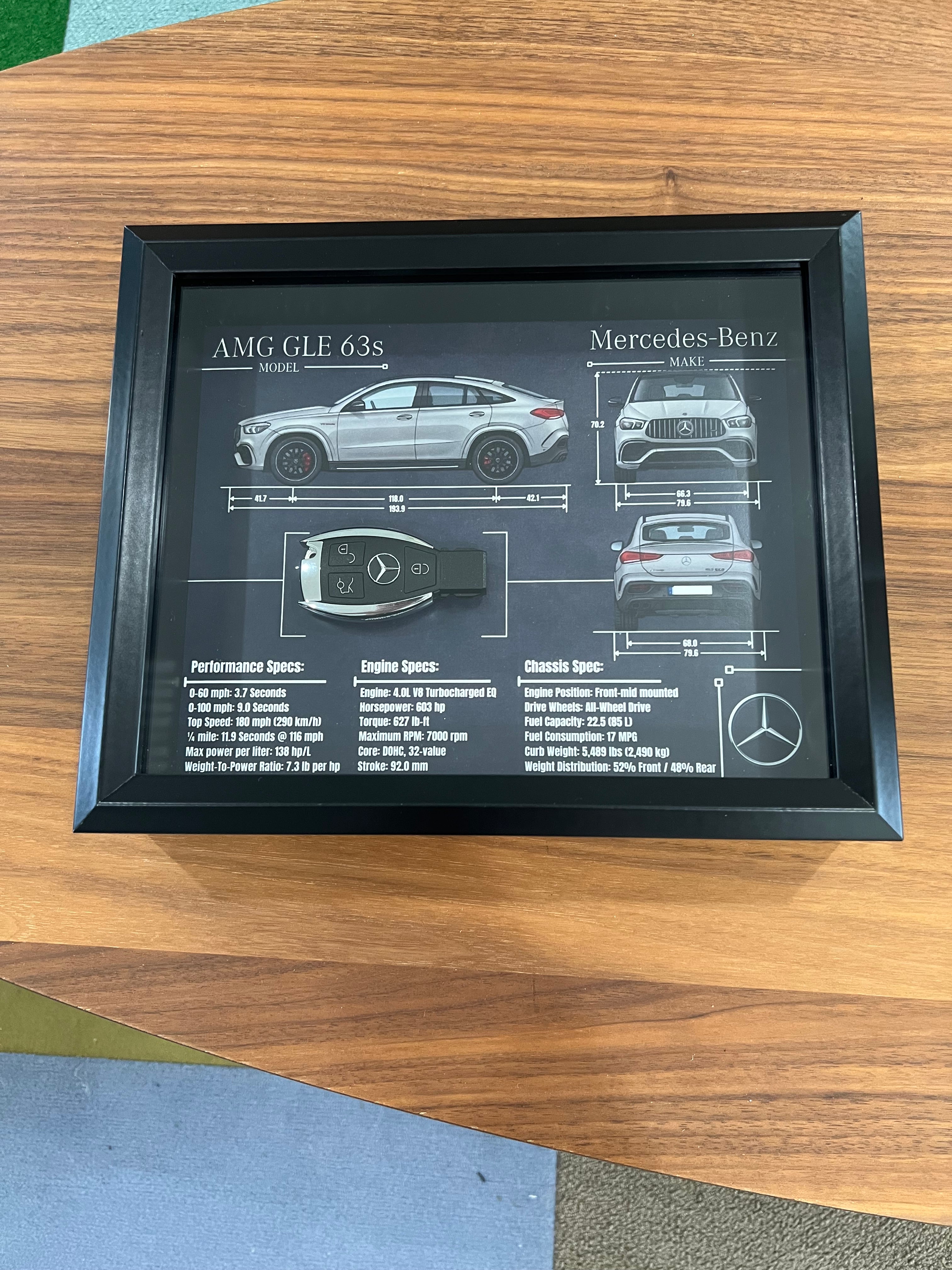 Mercedes-Benz AMG GLE 63s Key Blueprint Frame