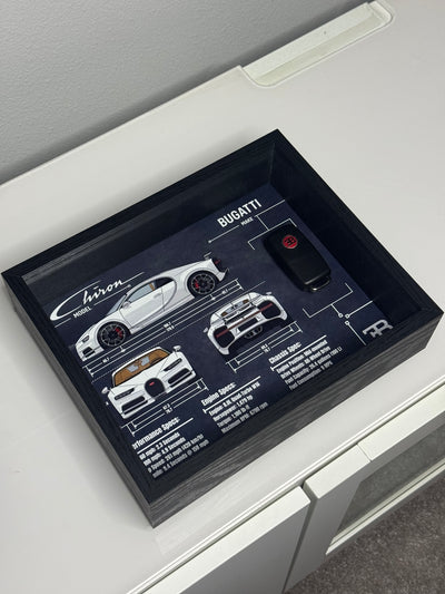 Bugatti Chiron Key Blueprint Frame