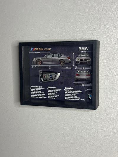BMW M5 CS Key Blueprint Frame