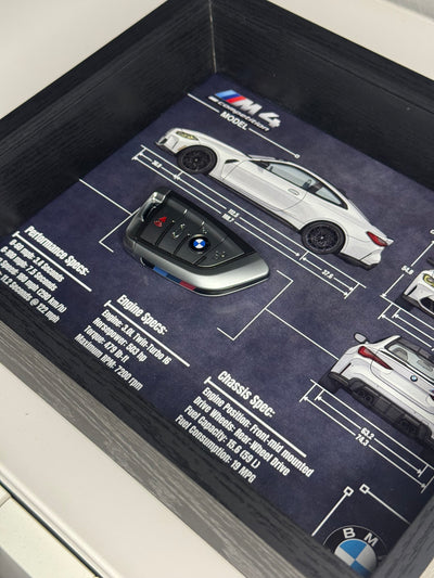 BMW M4 Competition Key Blueprint Frame