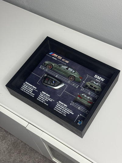 BMW M5 CS Key Blueprint Frame