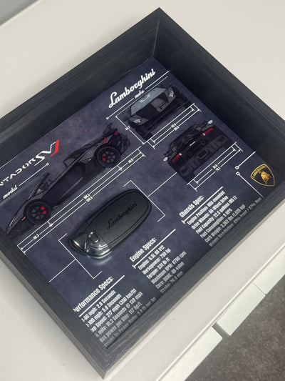 Lamborghini Aventador SVJ Key Blueprint Frame