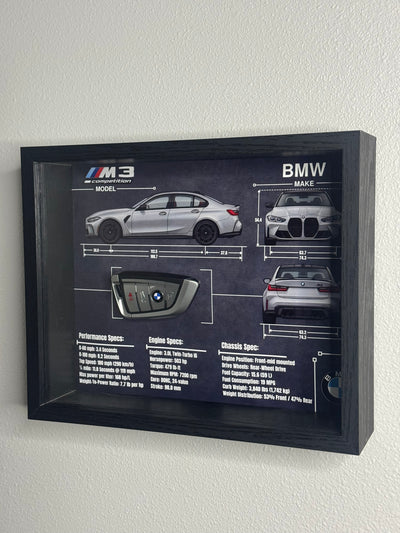 BMW M3 Competition Key Blueprint Frame