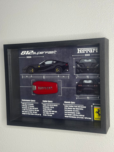 Ferrari 812 Superfast Key Blueprint Frame