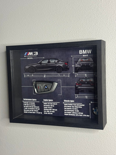 BMW M3 Competition Key Blueprint Frame