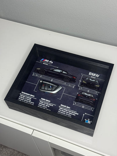 BMW M4 Competition Key Blueprint Frame