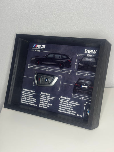 BMW M3 Competition Touring Key Blueprint Frame