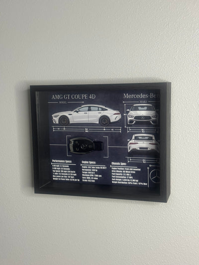 Mercedes-Benz AMG GT 4D Key Blueprint Frame