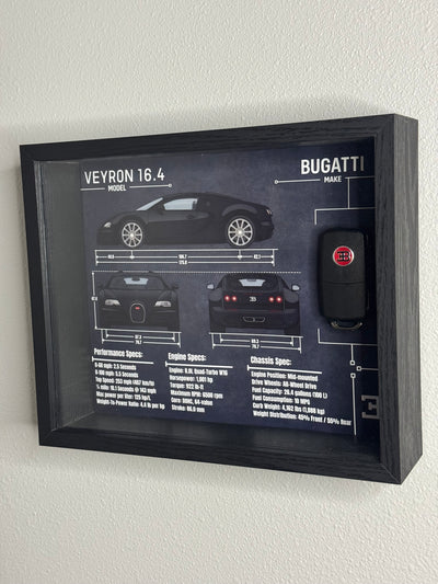 Bugatti Veyron Key Blueprint Frame