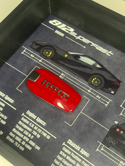 Ferrari 812 Superfast Key Blueprint Frame