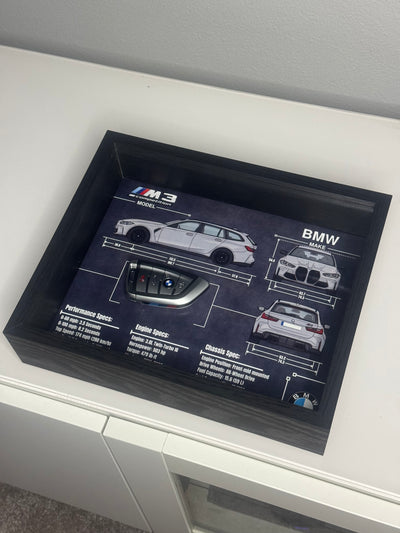 BMW M3 Competition Touring Key Blueprint Frame