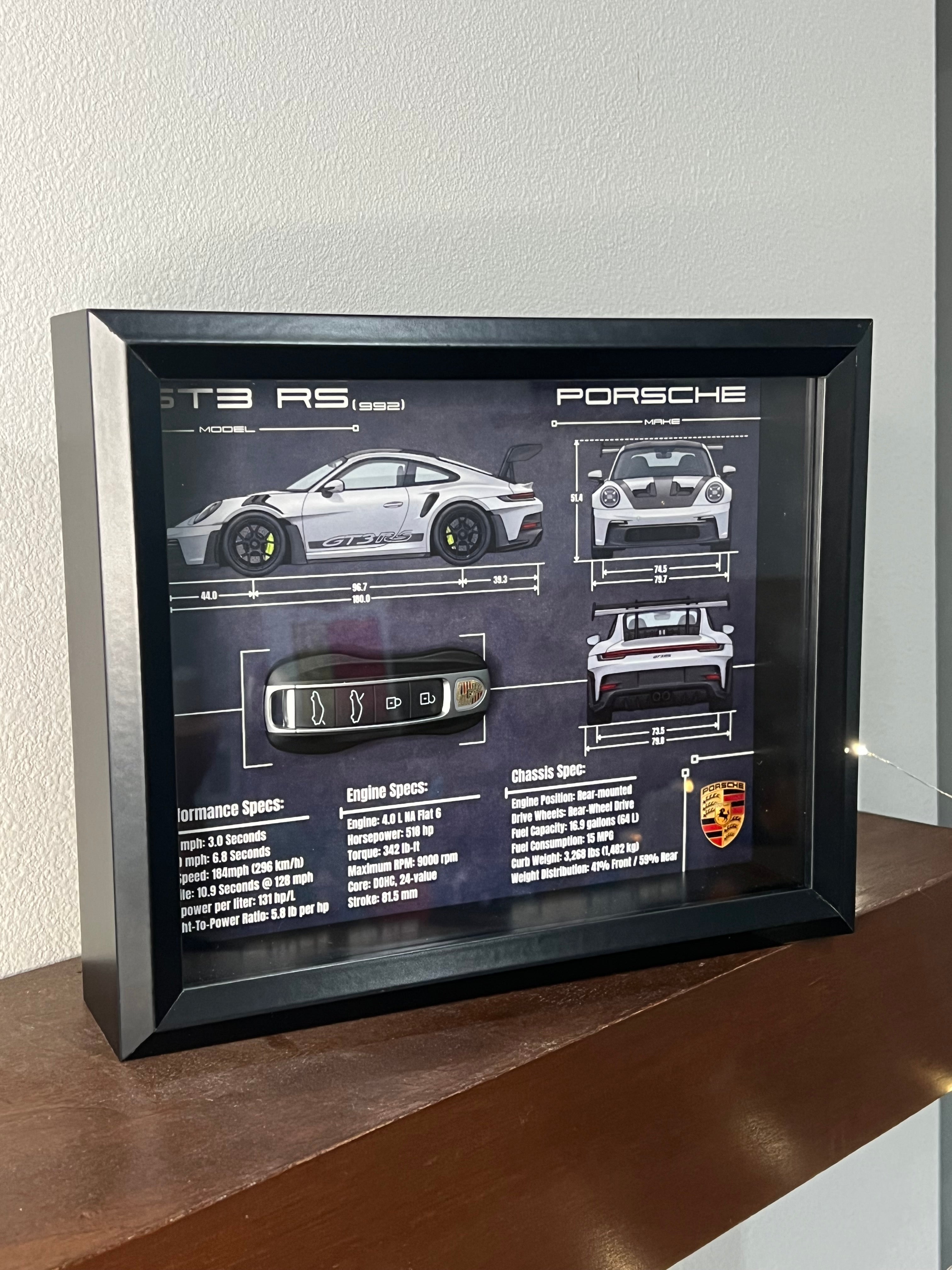 Porsche 911 GT3 RS (992) Key Blueprint Frame