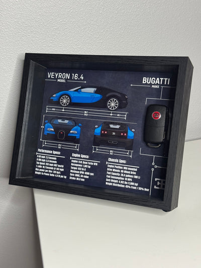 Bugatti Veyron Key Blueprint Frame