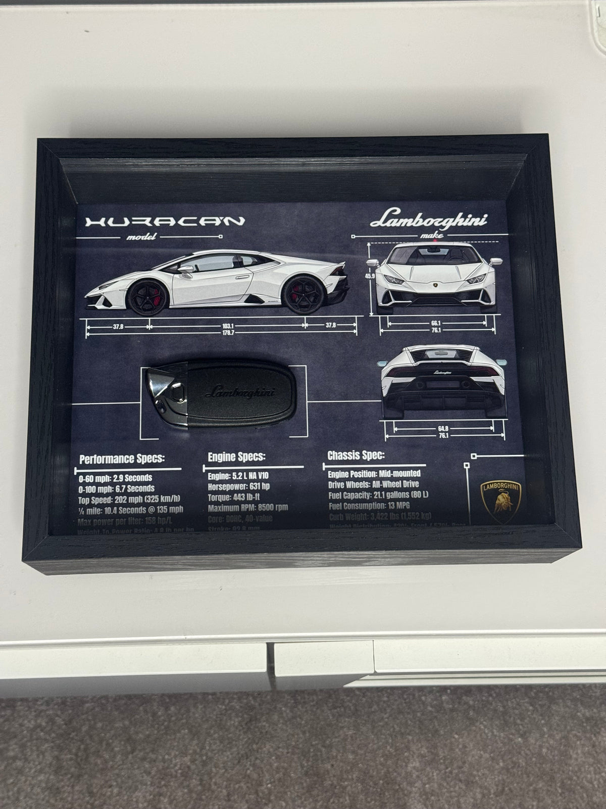 Lamborghini Huracan Key Blueprint Frame