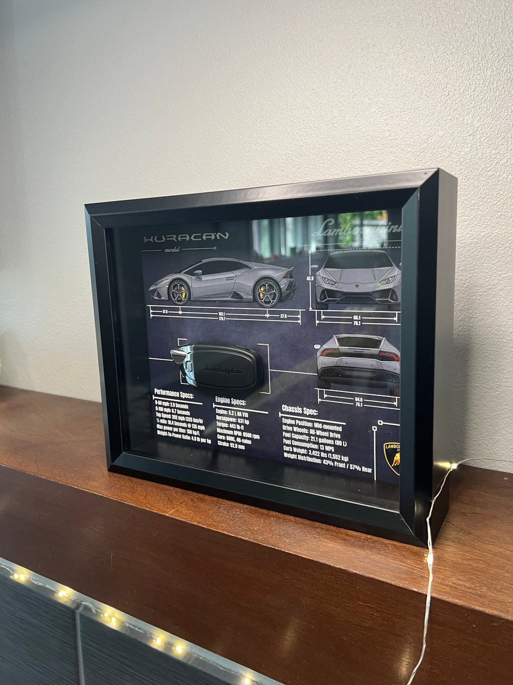 Lamborghini Huracan Key Blueprint Frame