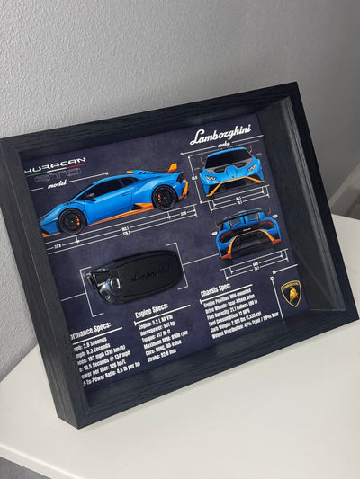 Lamborghini Huracan STO Key Blueprint Frame