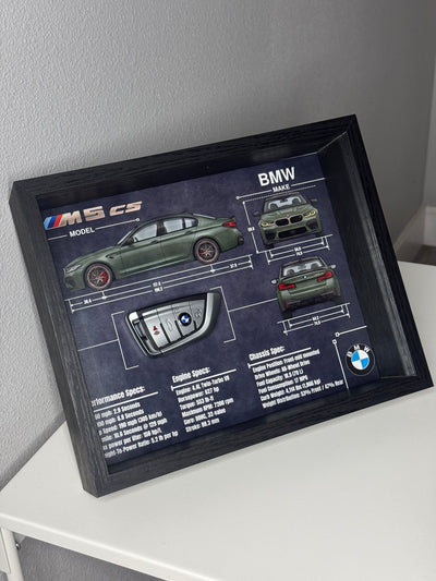 BMW M5 CS Key Blueprint Frame