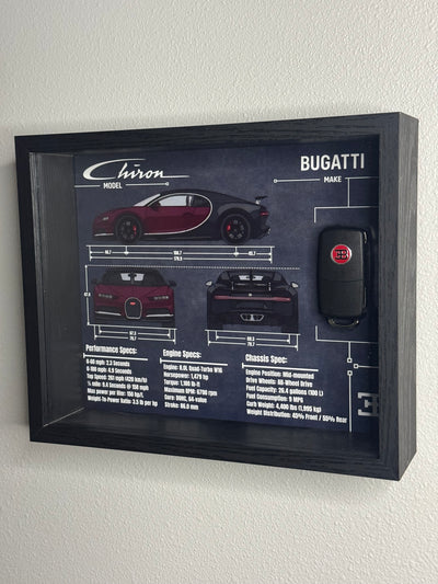 Bugatti Chiron Key Blueprint Frame