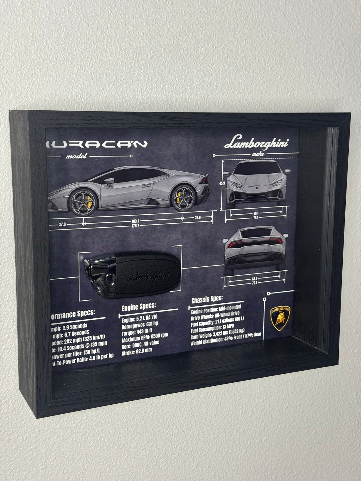 Lamborghini Huracan Key Blueprint Frame