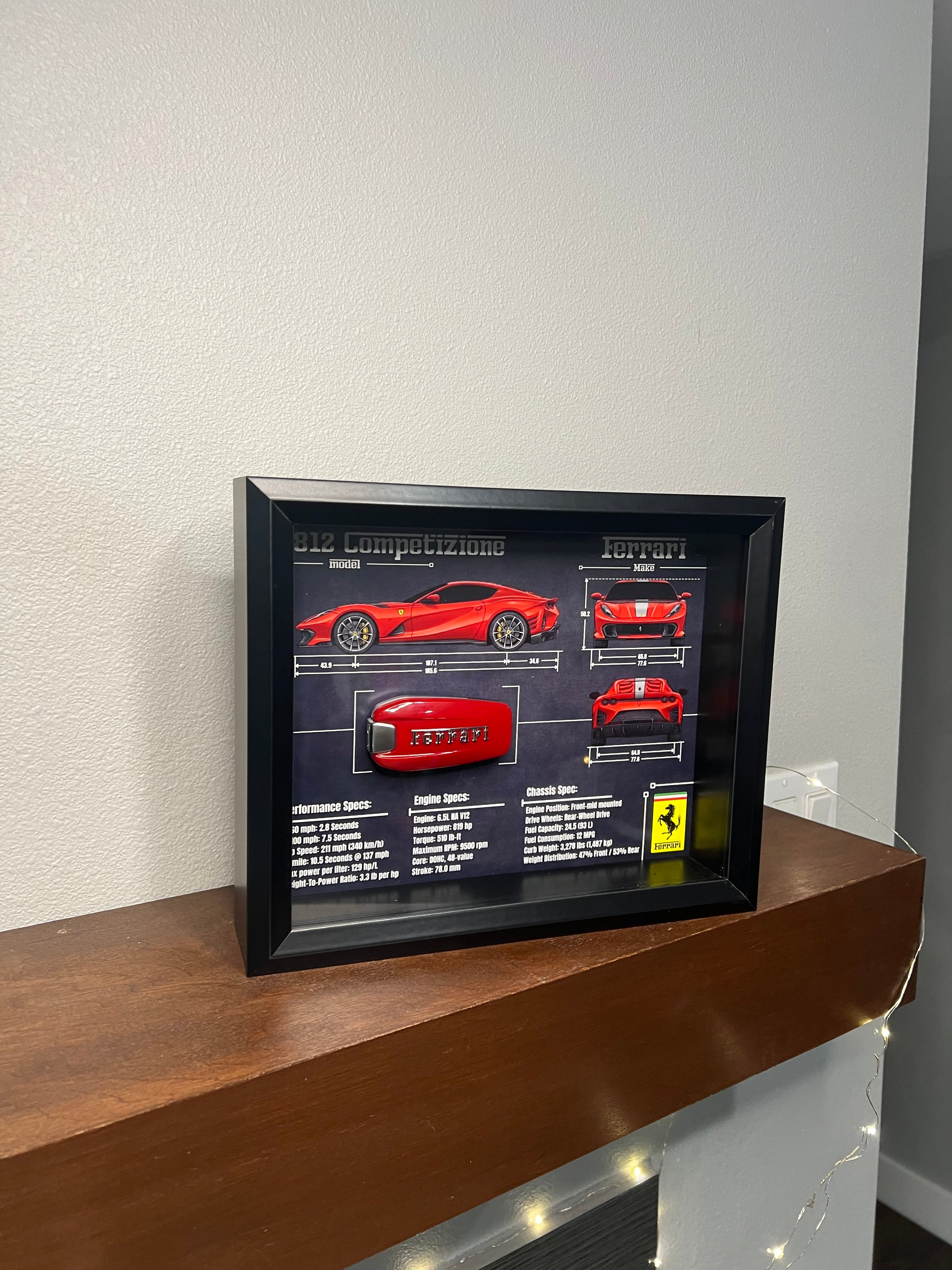 Ferrari 812 competizione Key Blueprint Frame