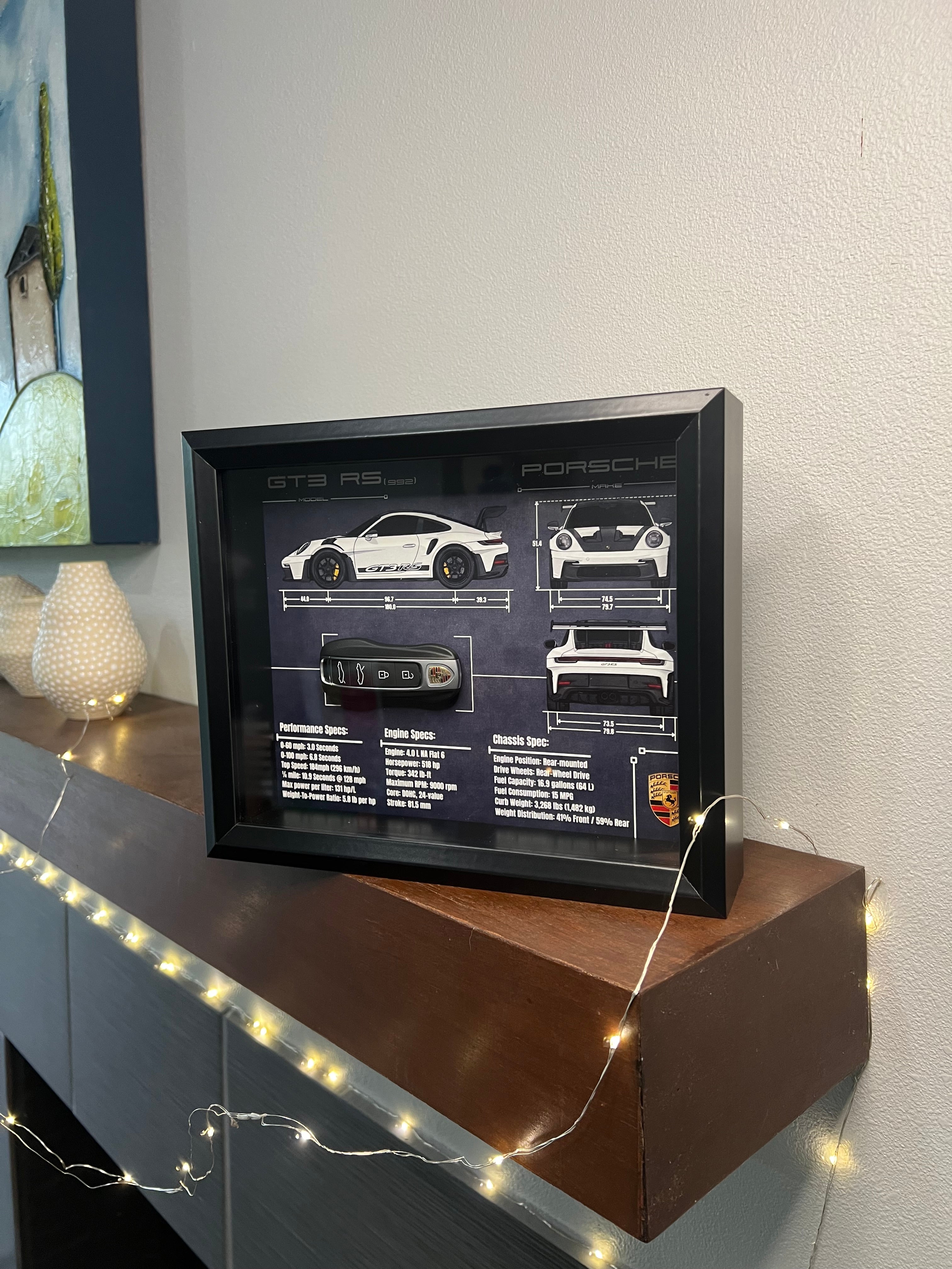 Porsche 911 GT3 RS (992) Key Blueprint Frame