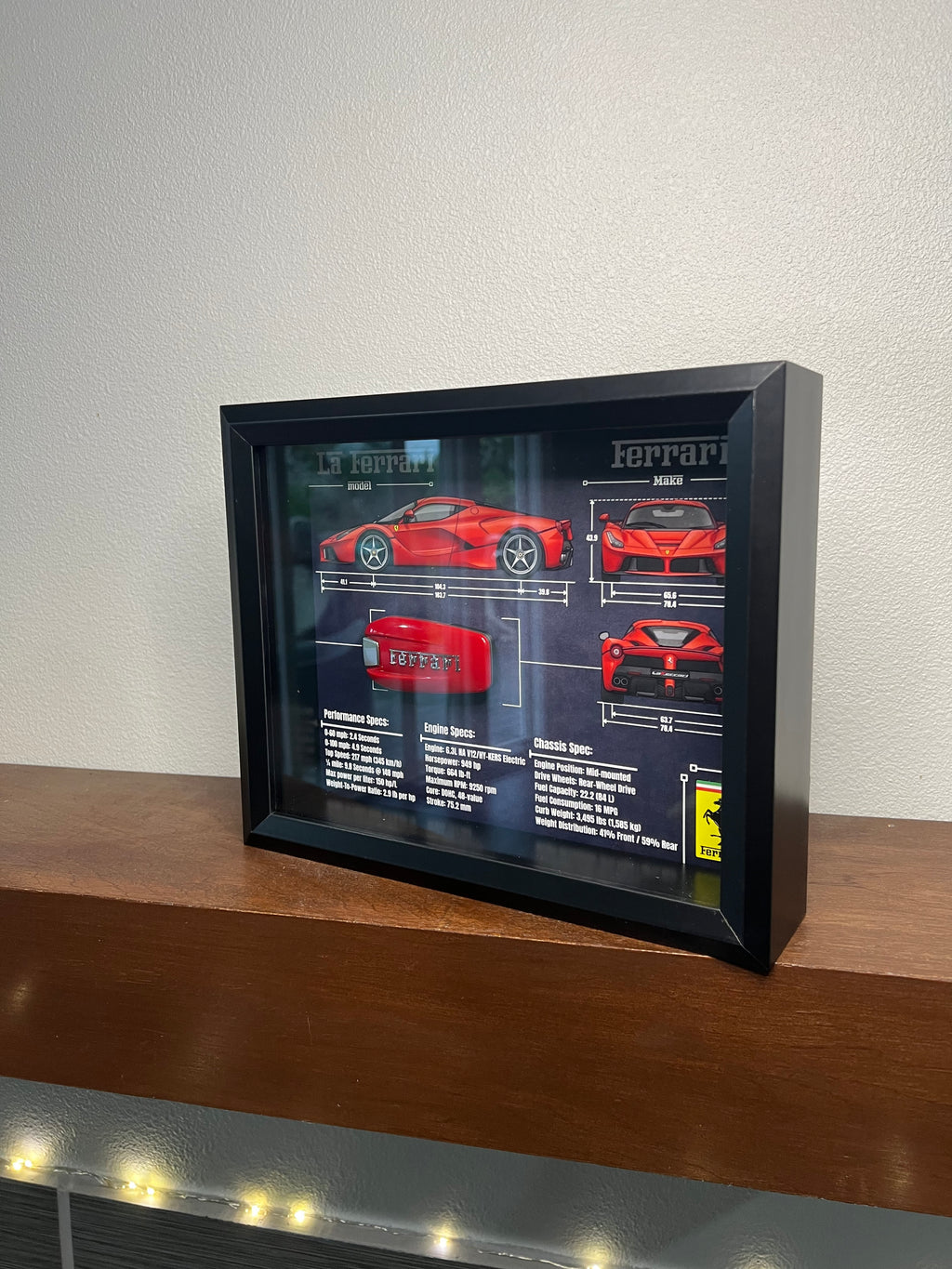 Ferrari LA Ferrari Key Blueprint Frame