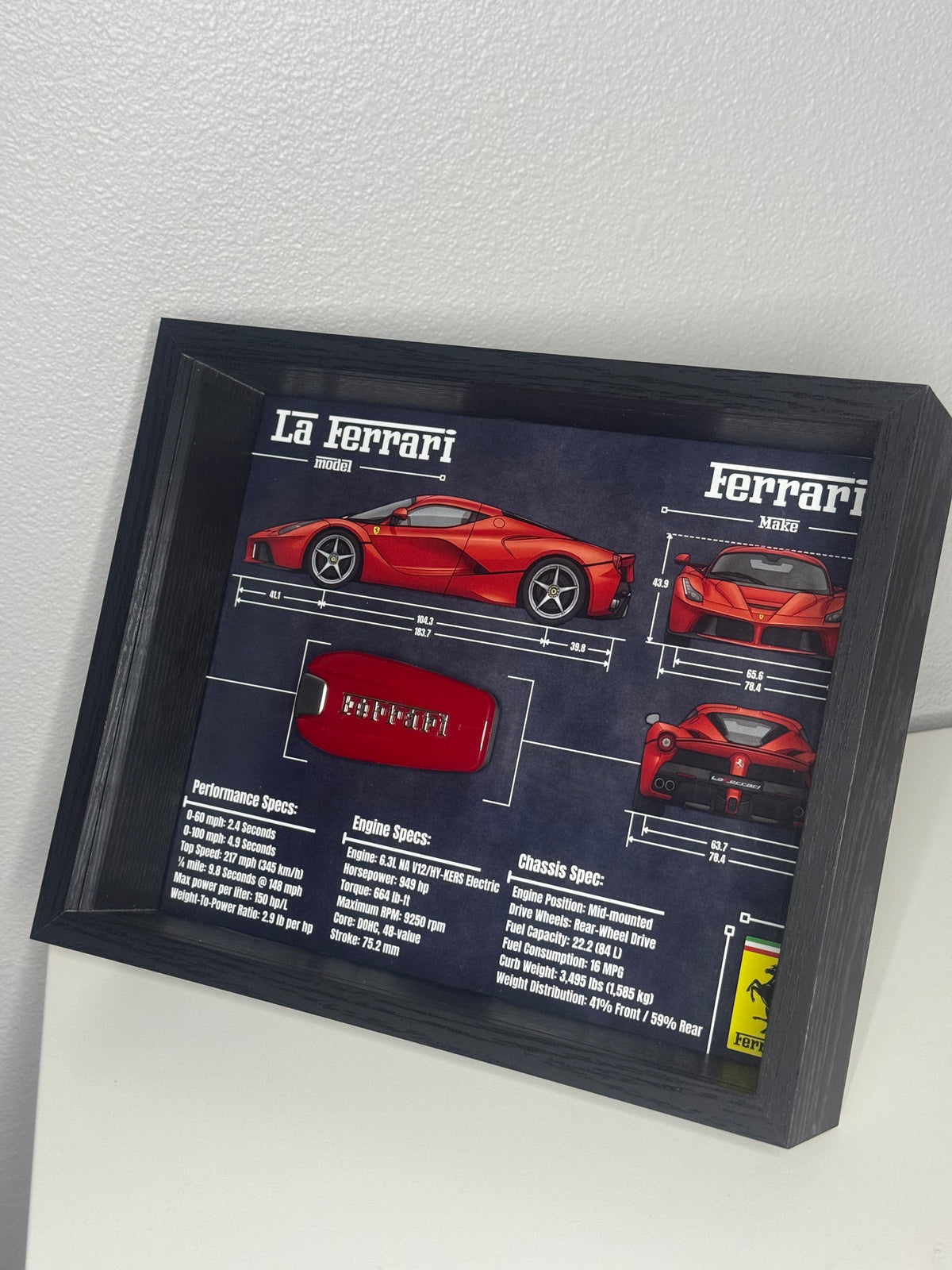 Ferrari LA Ferrari Key Blueprint Frame