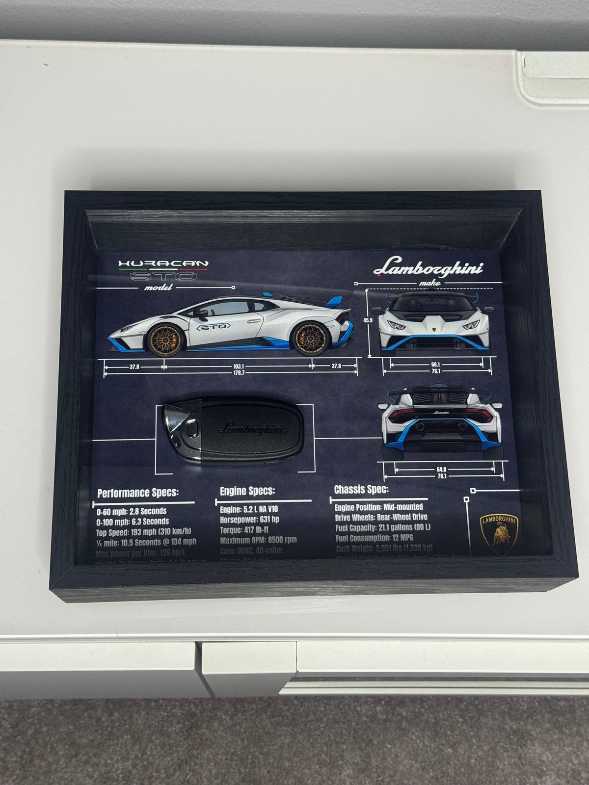 Lamborghini Huracan STO Key Blueprint Frame