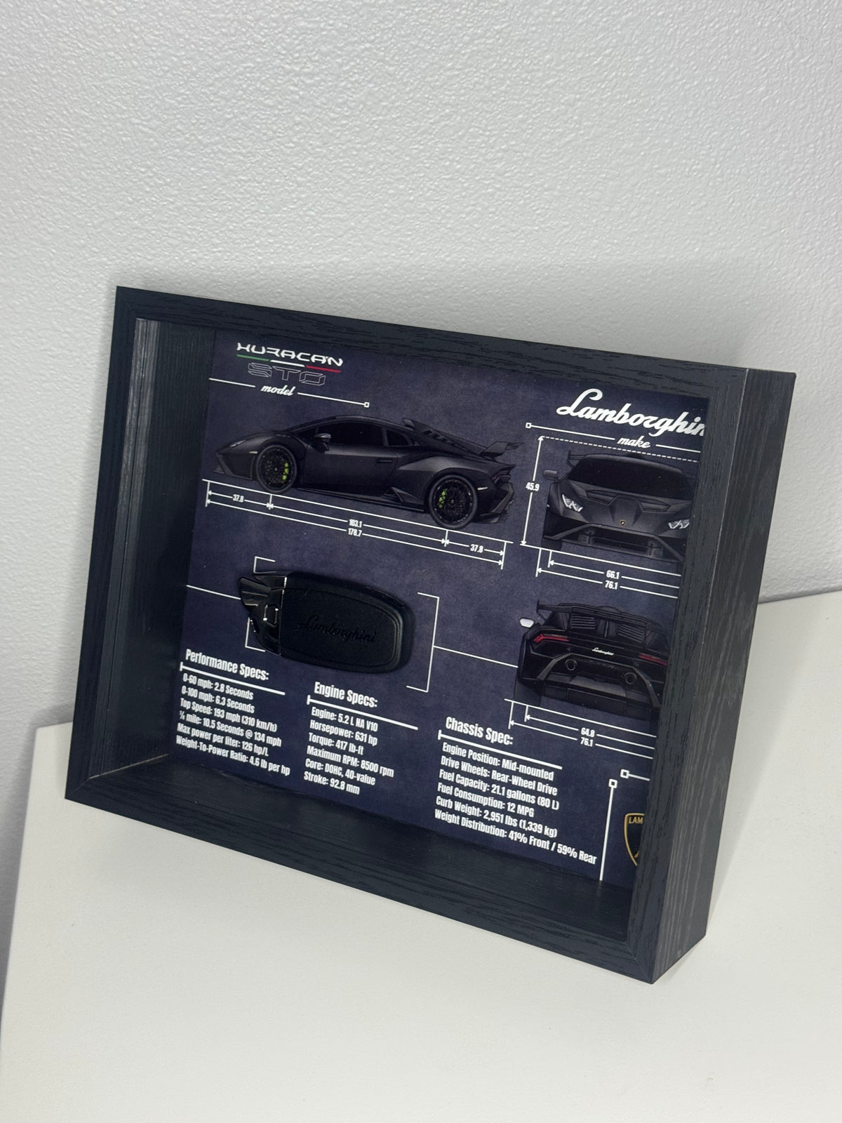 Lamborghini Huracan STO Key Blueprint Frame
