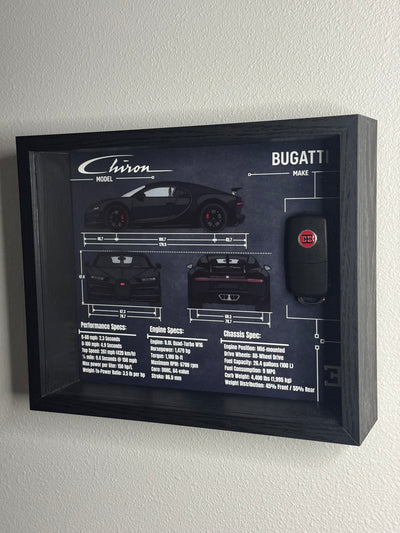 Bugatti Chiron Key Blueprint Frame