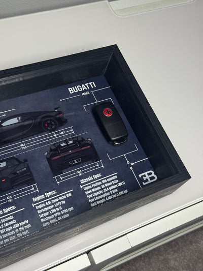 Bugatti Chiron Key Blueprint Frame