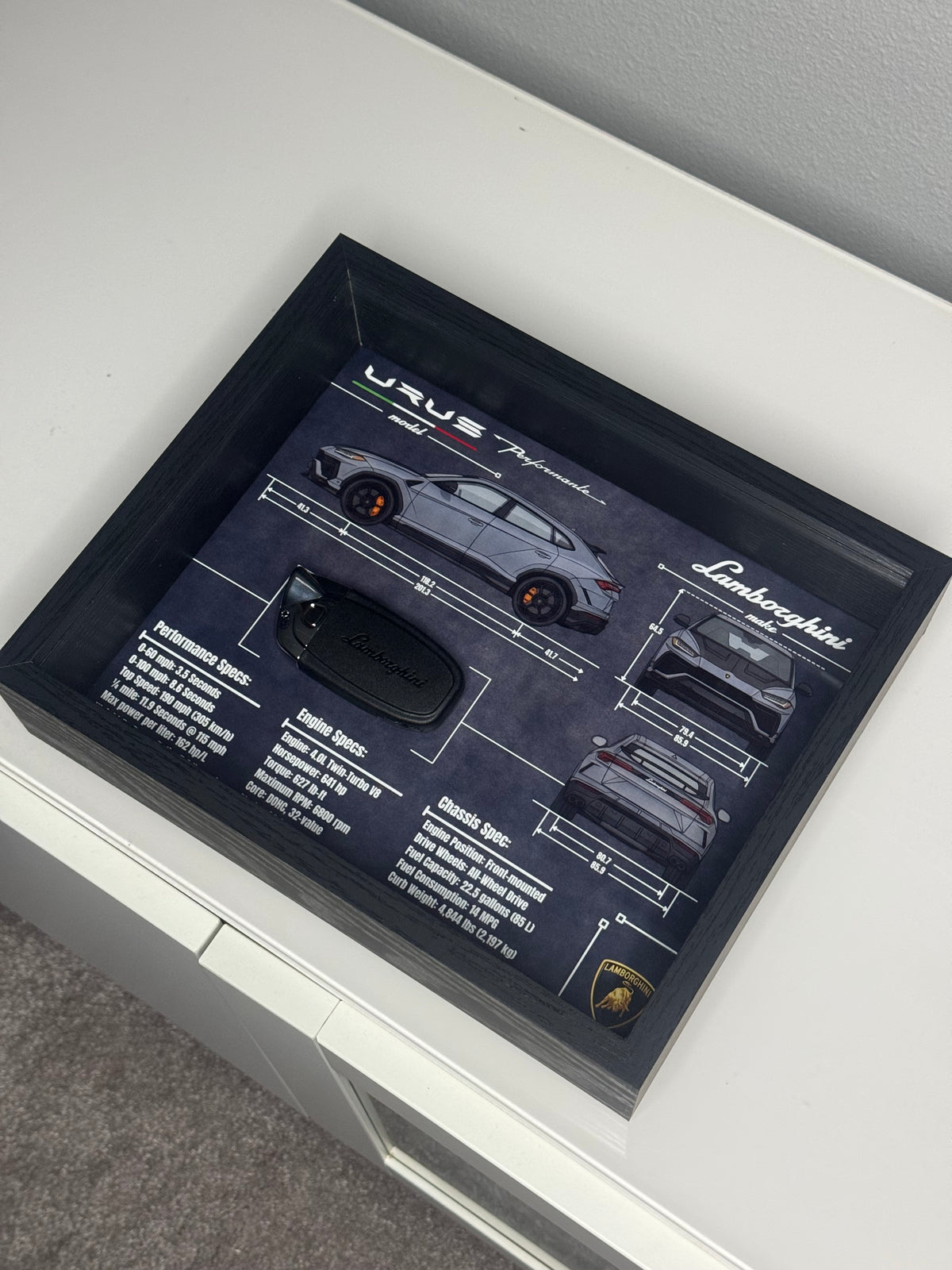 Lamborghini URUS Key Blueprint Frame
