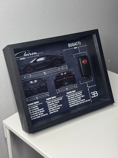 Bugatti Chiron Key Blueprint Frame