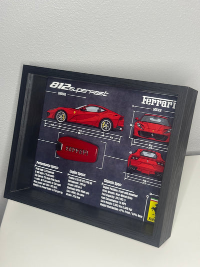 Ferrari 812 Superfast Key Blueprint Frame
