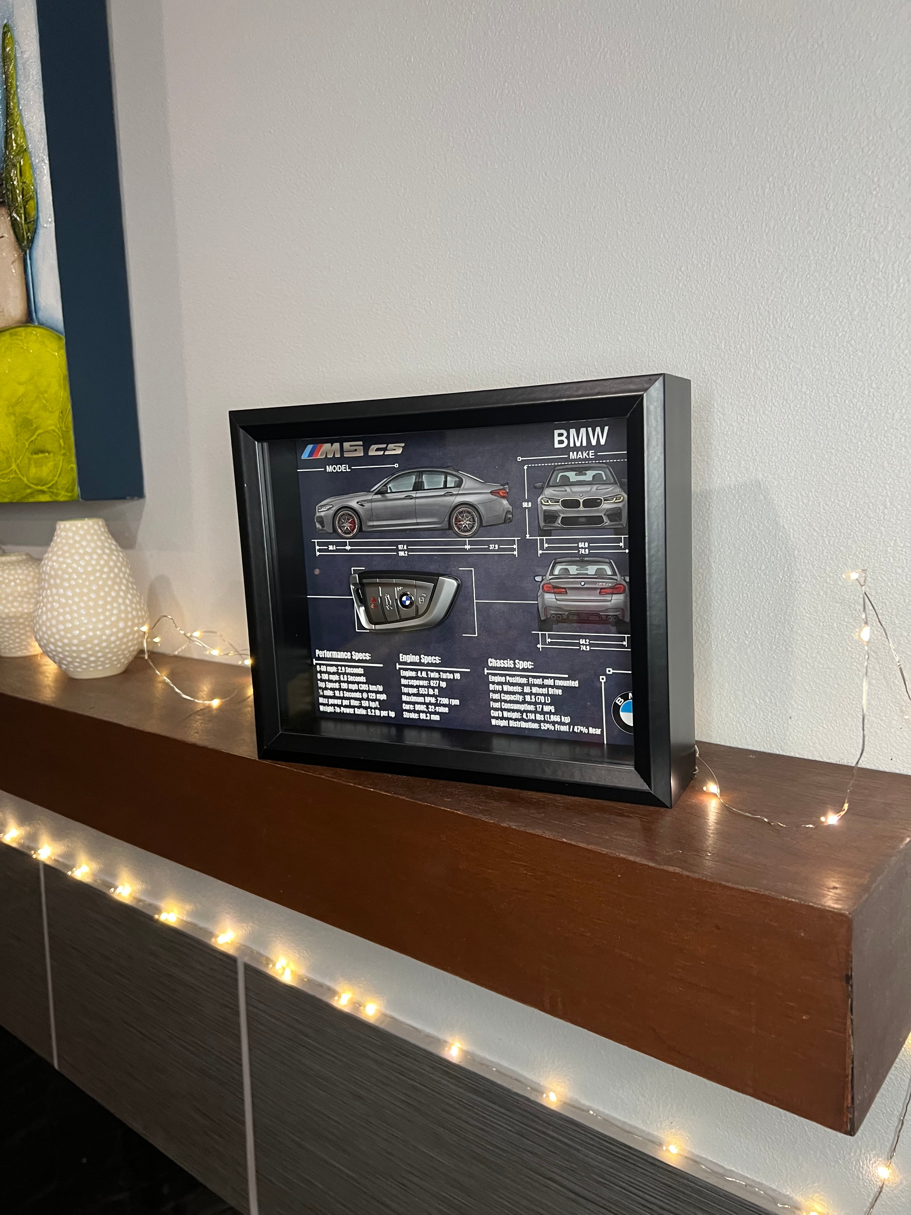 BMW M5 CS Key Blueprint Frame