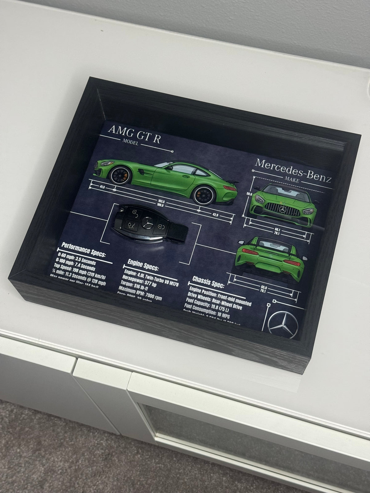 Mercedes-Benz AMG GT R Key Blueprint Frame