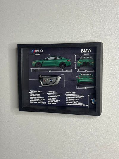 BMW M4 Competition Key Blueprint Frame