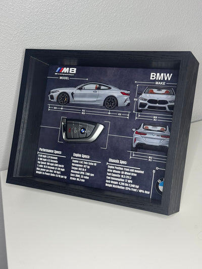 BMW M8 Competition Key Blueprint Frame