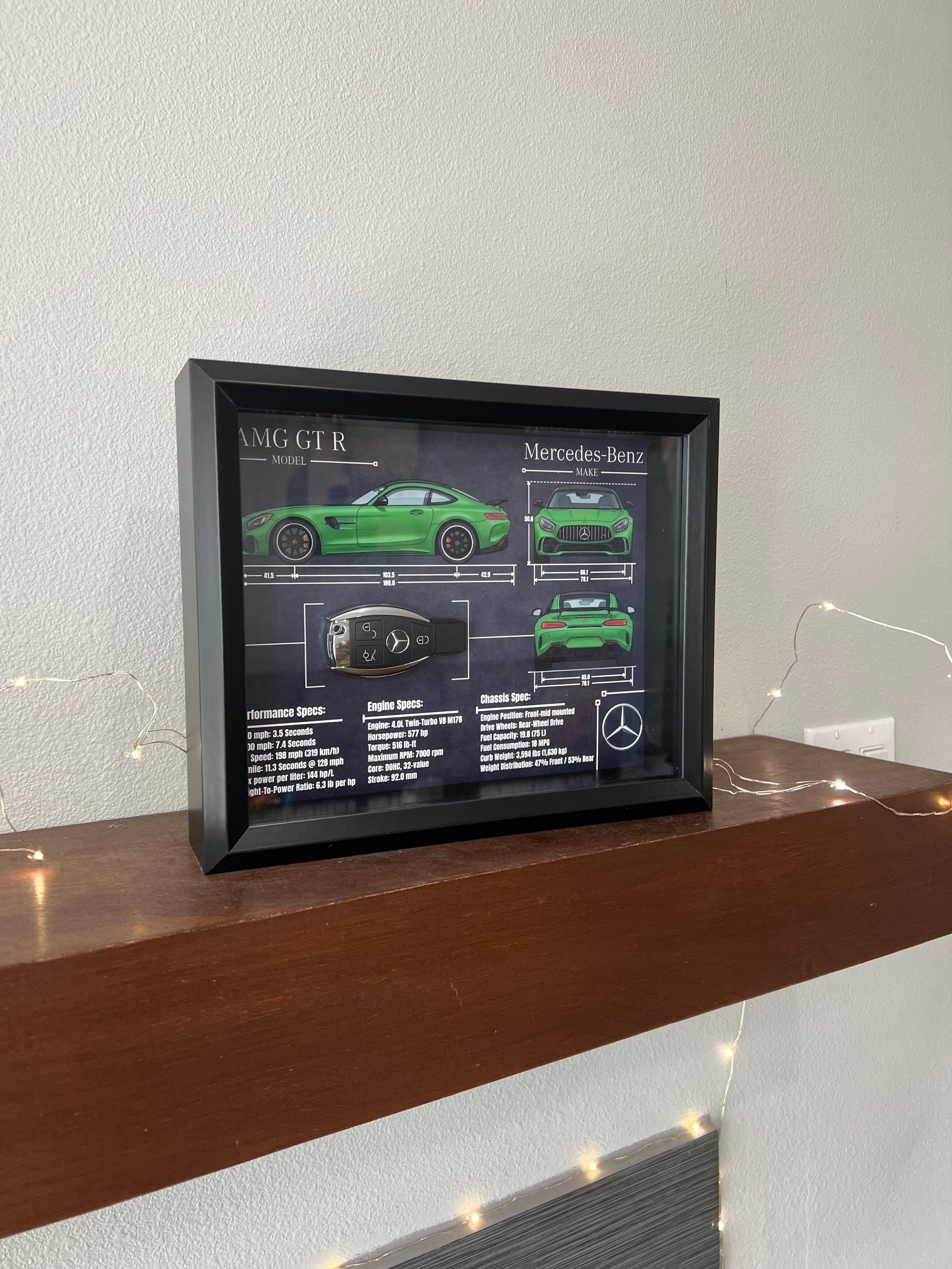 Mercedes-Benz AMG GT R Key Blueprint Frame